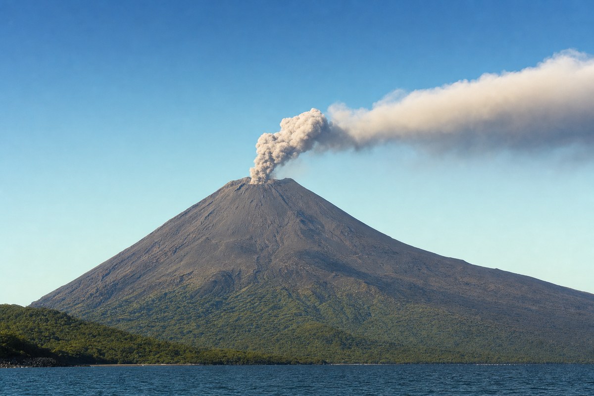 Dukono Volcano Ash Reaches 7,000 Feet as Darwin VAAC Issues Aviation Advisory