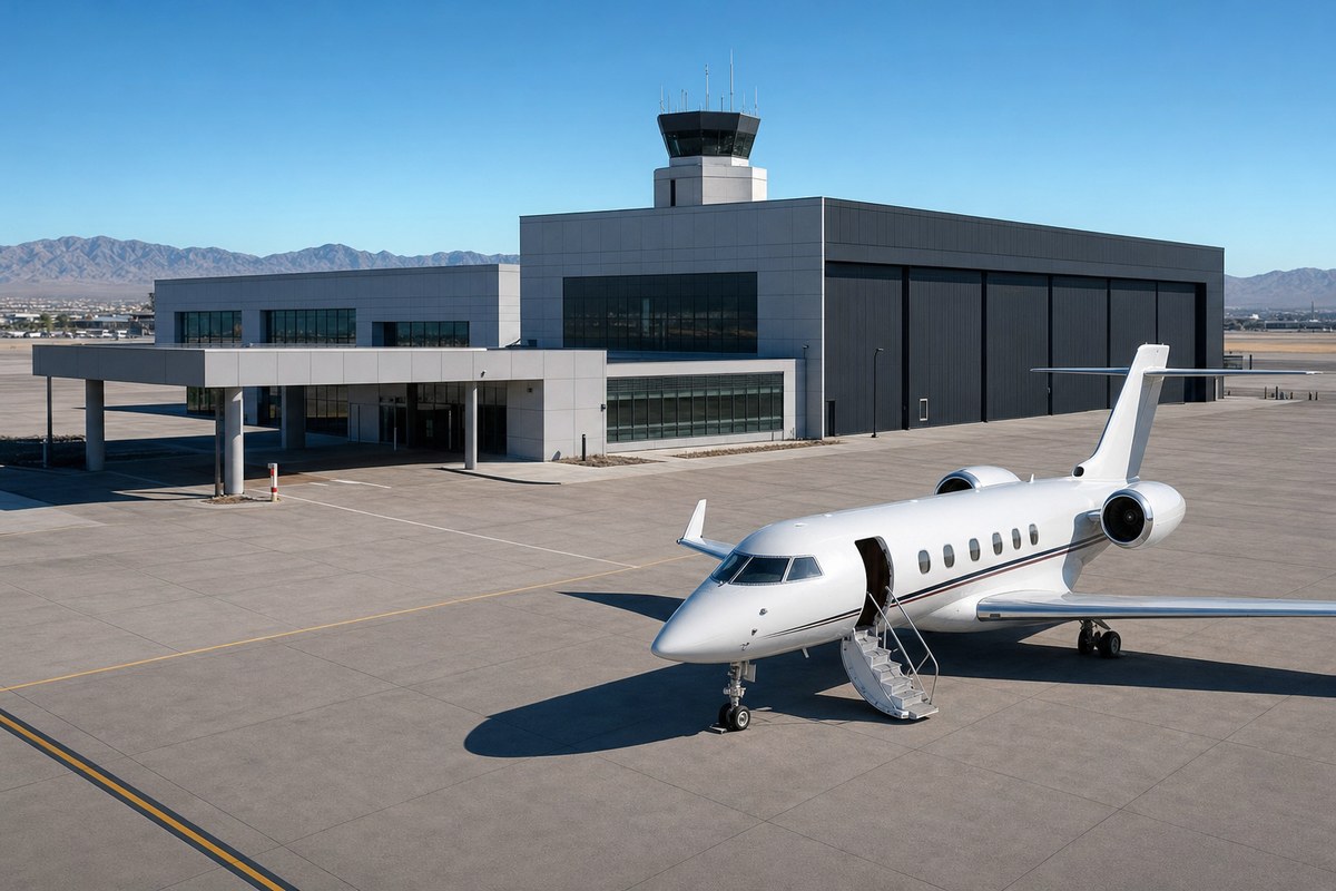 NetJets and Signature Aviation Open Exclusive-Use Facility at Harry Reid International Airport in Las Vegas