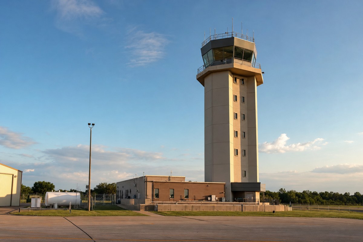 University of Oklahoma opens $17.2 million, 106-foot air traffic control tower at Max Westheimer Airport