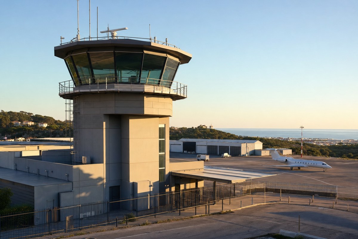 Cascais Aerodrome Private Jet Movements Double Since 2019 to About 2,500 as New Control Tower Opens