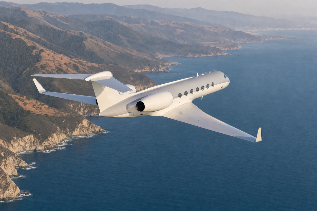 Gulfstream V N162JC Linked to Jim Carrey Flies Van Nuys to Monterey in 50 Minutes