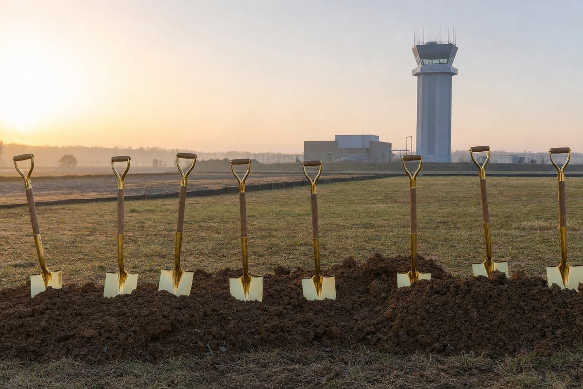Washington Manassas Airport Breaks Ground on $41 Million Air Traffic Control Tower, Due by 2029
