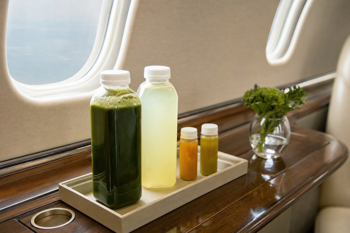 Volare Aviation Partners With The Cotswold Juicery on Onboard Cold-Pressed Juice and Wellness Menu