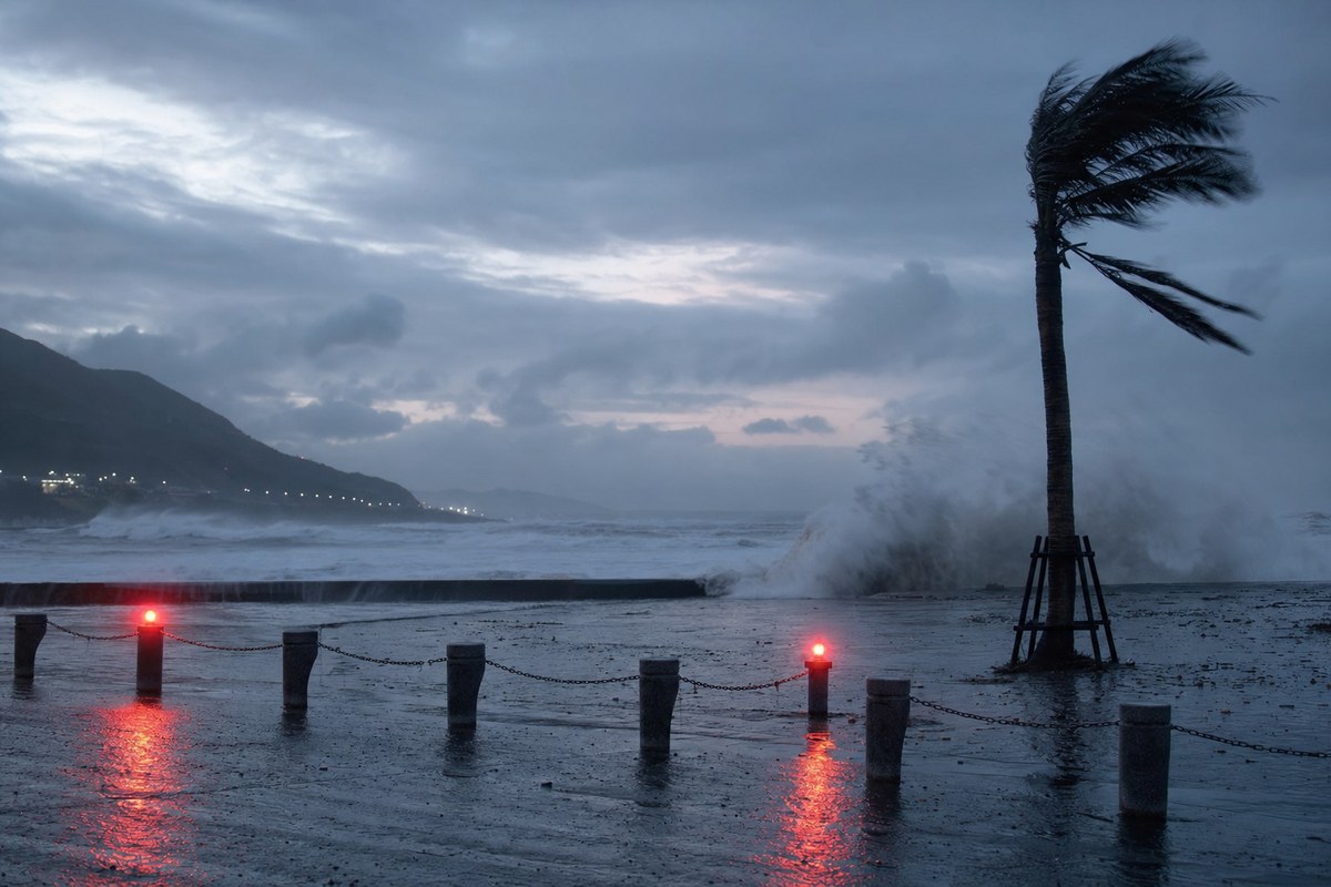 Typhoon Champi Brushes Taiwan, Closing Schools and Offices and Cancelling 931 Flights