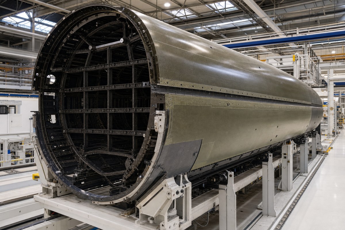 Airbus Built A350 Fuselage From Four Carbon Panels While Boeing Used Wound Barrels on 787