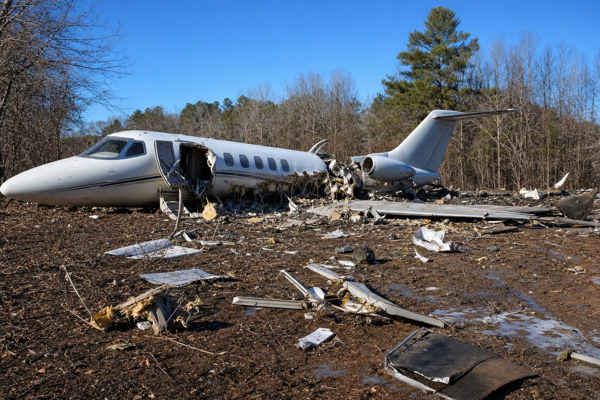 Craig Wadsworth's Estate Sues Biffle and Dutton Estates Over Unqualified Co-Pilot in Statesville Cessna 550 Crash