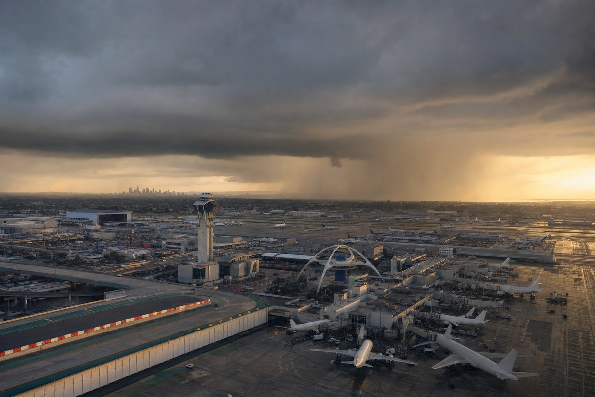 FAA Imposes Roughly 73-Minute Thunderstorm Ground Stop at Los Angeles International Airport