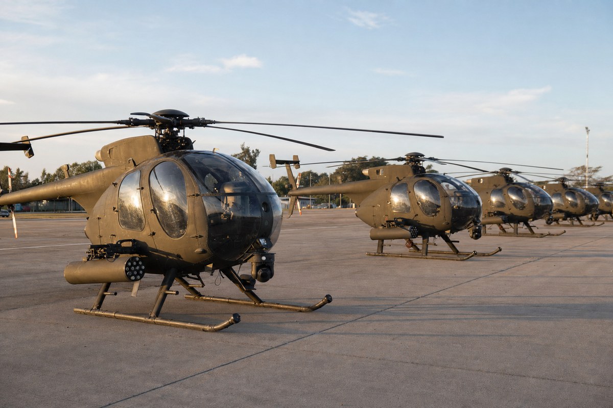 Kenya Receives Surplus South Korean MD 500 Defender Helicopters for Army Aviation