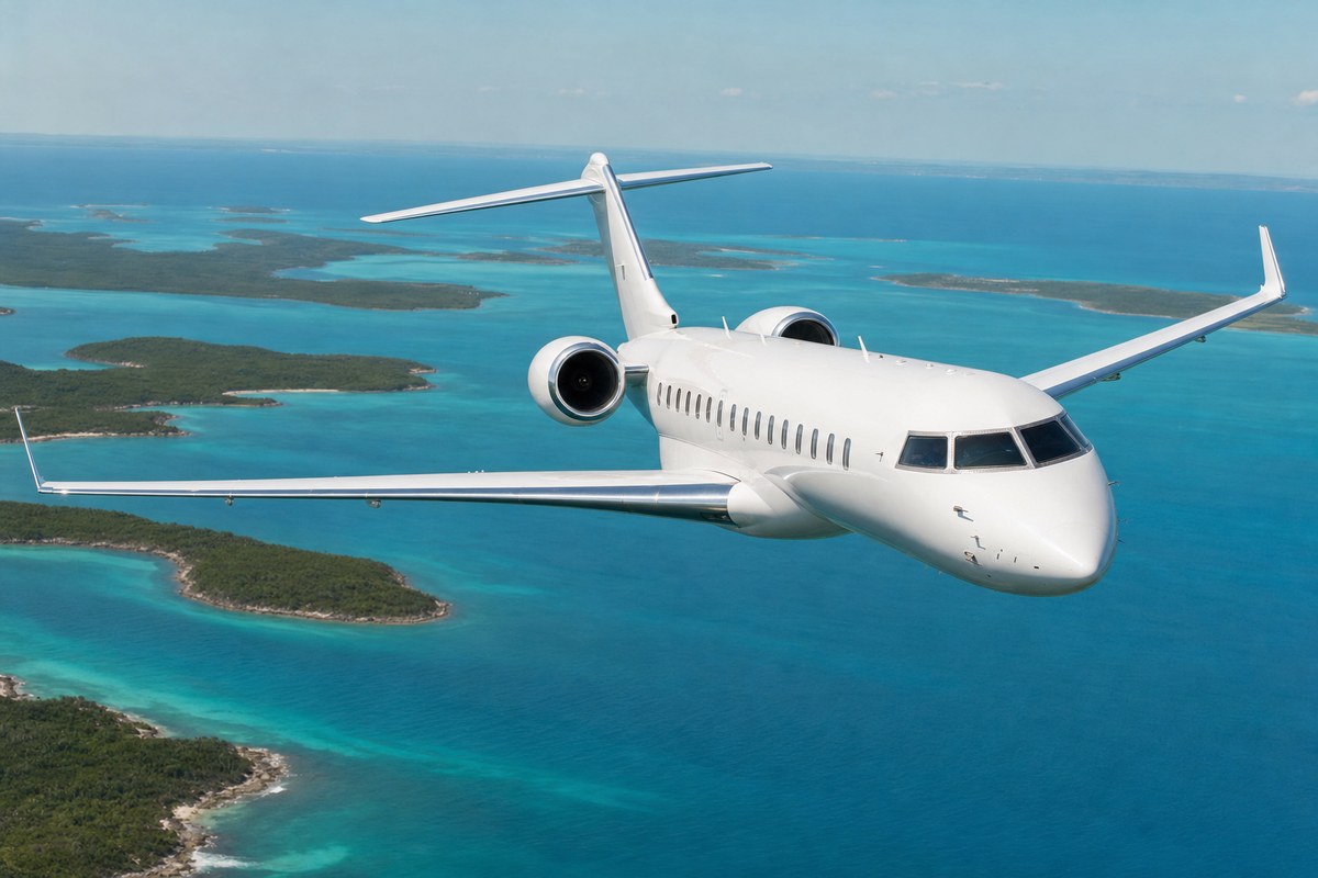 Isaacman's Bombardier Global Express XRS N82EM Makes 30-Minute Hop from Allentown to Washington