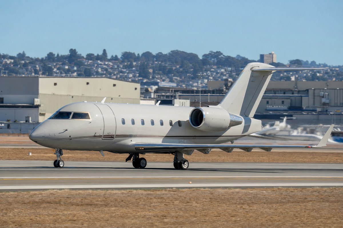 Vinod Khosla's Challenger 604 N604SB Flies 12 nm From San Francisco to Oakland in 27 Minutes