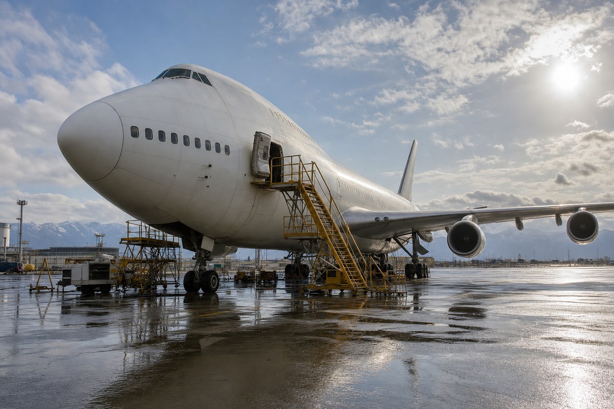 Iran Air's Only Boeing 747 Grounded for First-Ever Heavy Maintenance in Iran After Hitting 20,000-Cycle Threshold