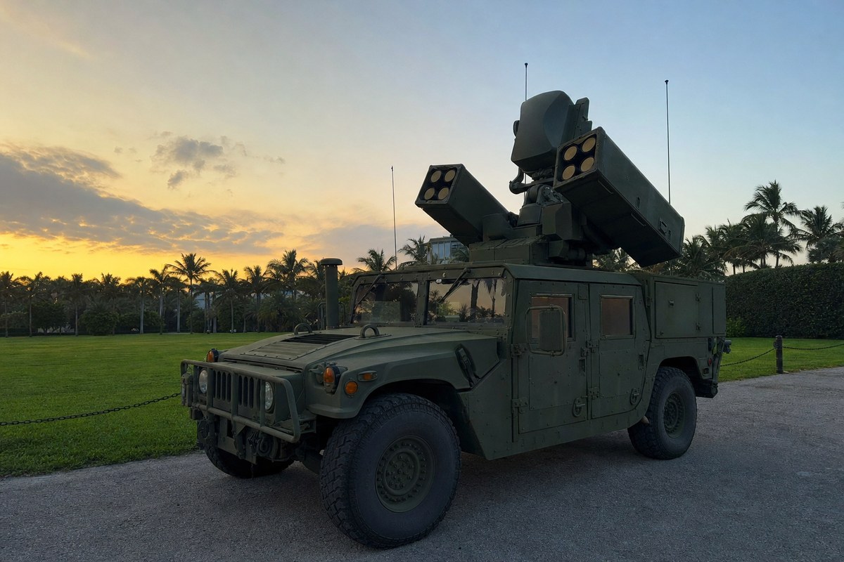 U.S. Military Deploys Avenger Short-Range Air Defense Systems Around Mar-a-Lago at Secret Service Request