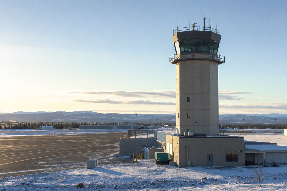 Fairbanks International Airport Control Tower to Close Overnight Starting Oct. 19, FAA Says