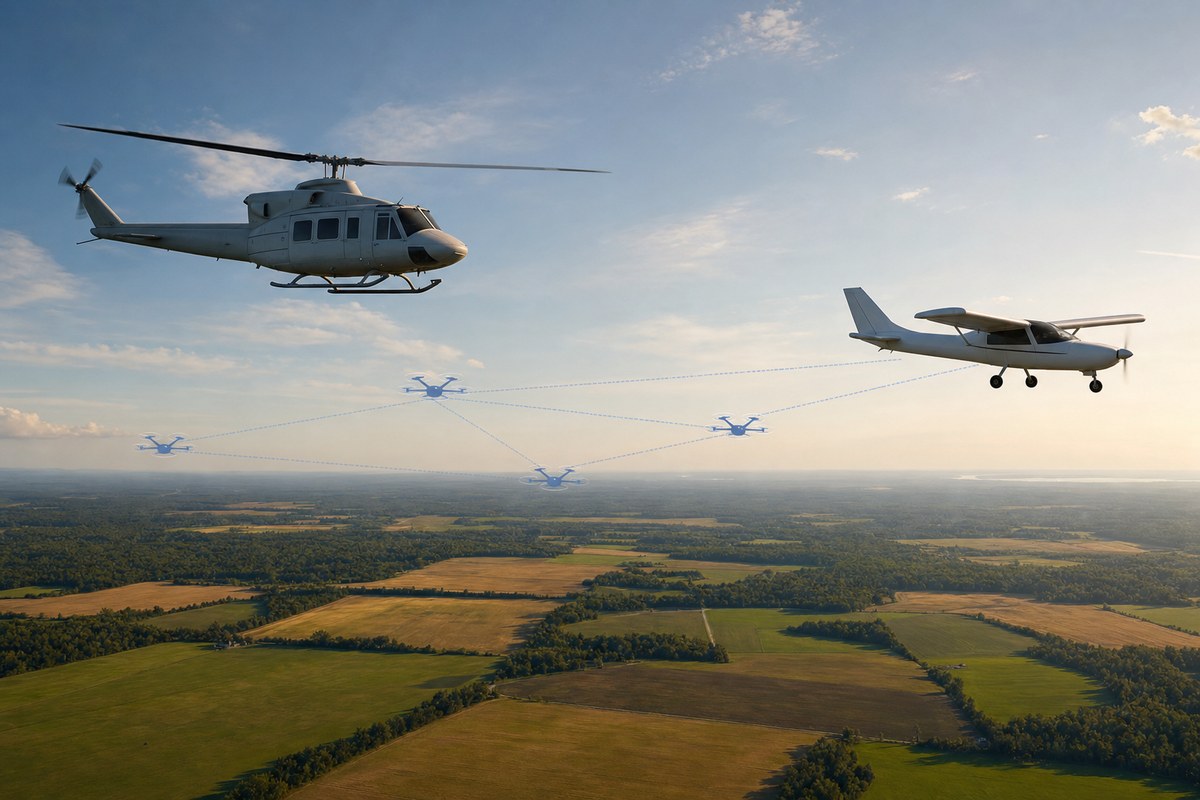 Ribbit and NRC demonstrate autonomous helicopter, airplane and virtual drones teaming on mock search-and-rescue mission 