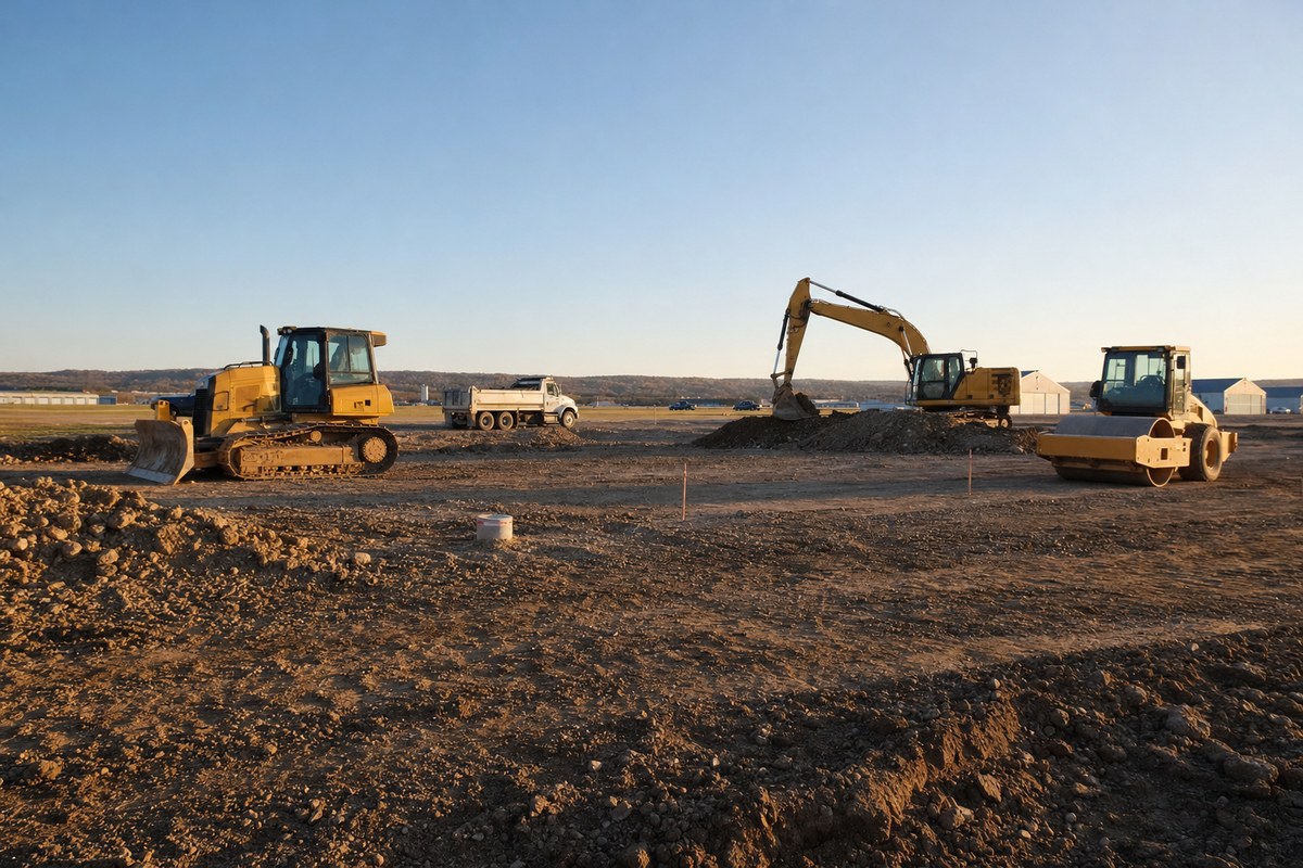 Johnstown Airport Awards $3.9M Site Work Contract for Jet Center; Construction Phase to Be Re-Bid