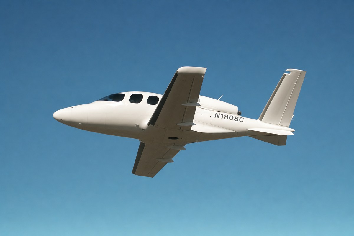 Cirrus SF50 Vision Jet N1808C Flies 21-Nautical-Mile Hop From Reedsburg to Prairie Du Sac