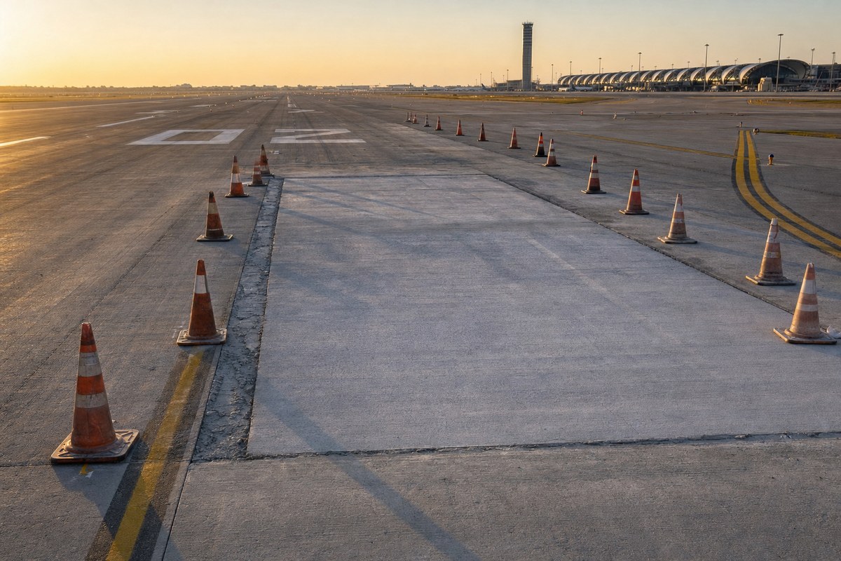 Suvarnabhumi Targets 6pm Reopening of Runway 02R After Repairs to Damaged Section