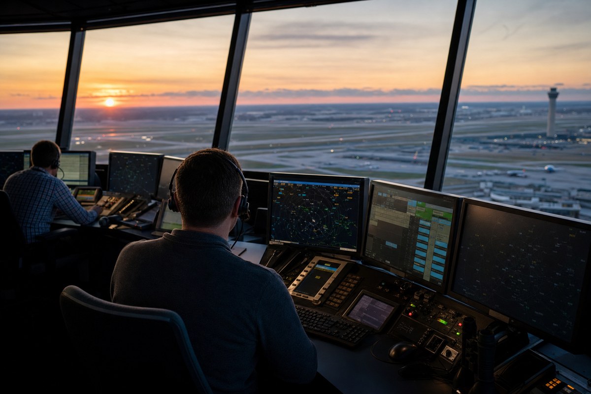 How Air Traffic Control Hands Off Flights from Tower to Approach to En-Route Centre