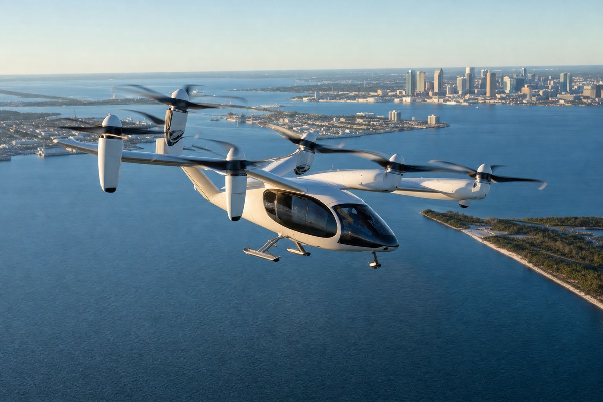 Joby Flies Tampa Bay's 1914 Airline Route in Florida eIPP Debut, With No Fare or Booking Date Announced